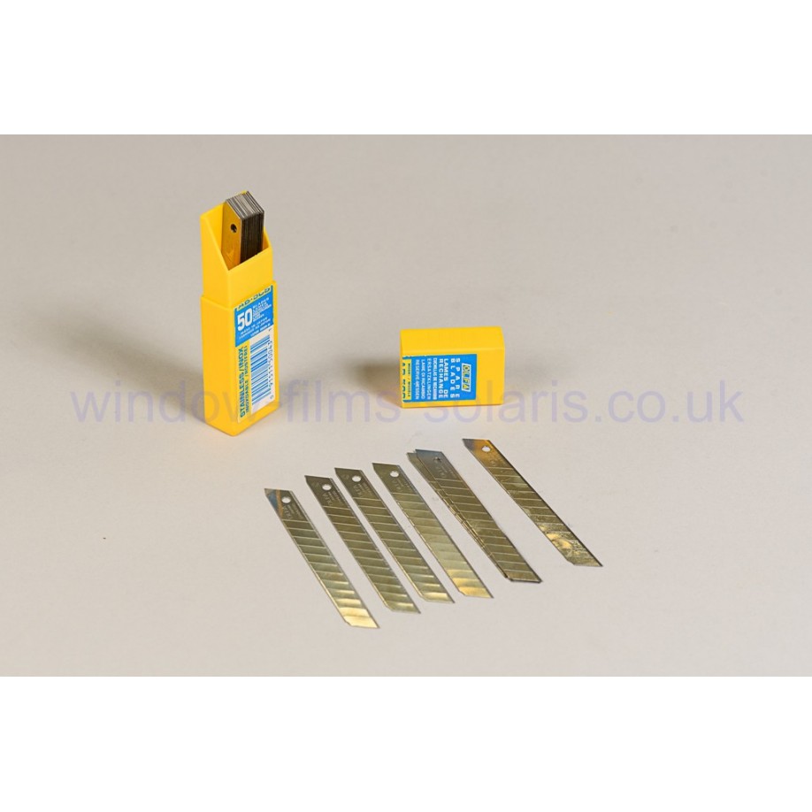 OLFA Snap-off stainless steel replacement blades 45°, 50 pack
