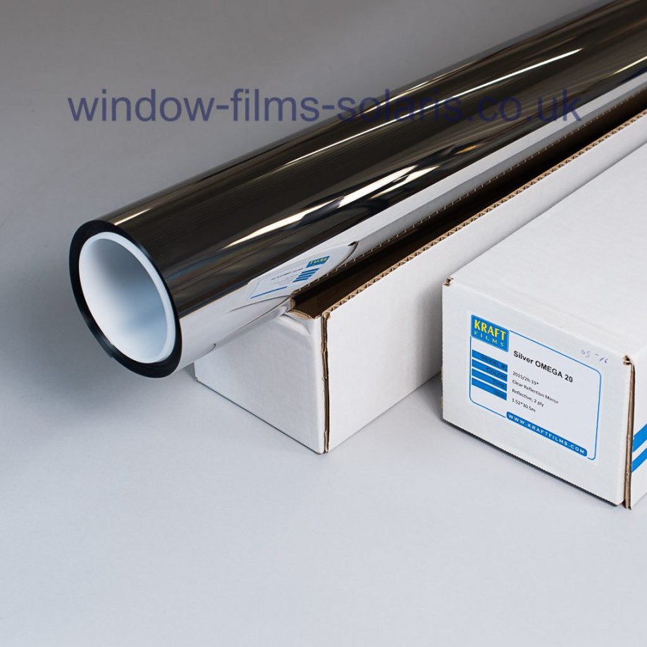 Roll of Silver Mirror Window Film Omg 20