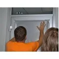 Frosted window film for front door