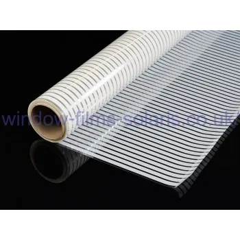 Roll-Venetian Blinds -film with a 10 mm stripe pattern