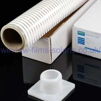 Roll-Venetian Blinds -film with a 10 mm stripe pattern