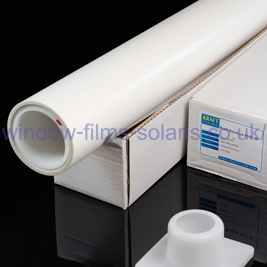 Milk-White DLX-01-01W Privacy Film Roll