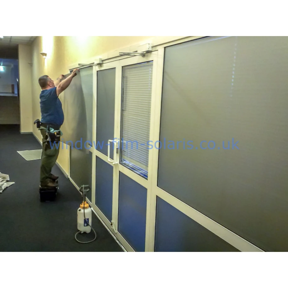 Silver Sandblast Frost Film Cut to Size –KPMF 51112