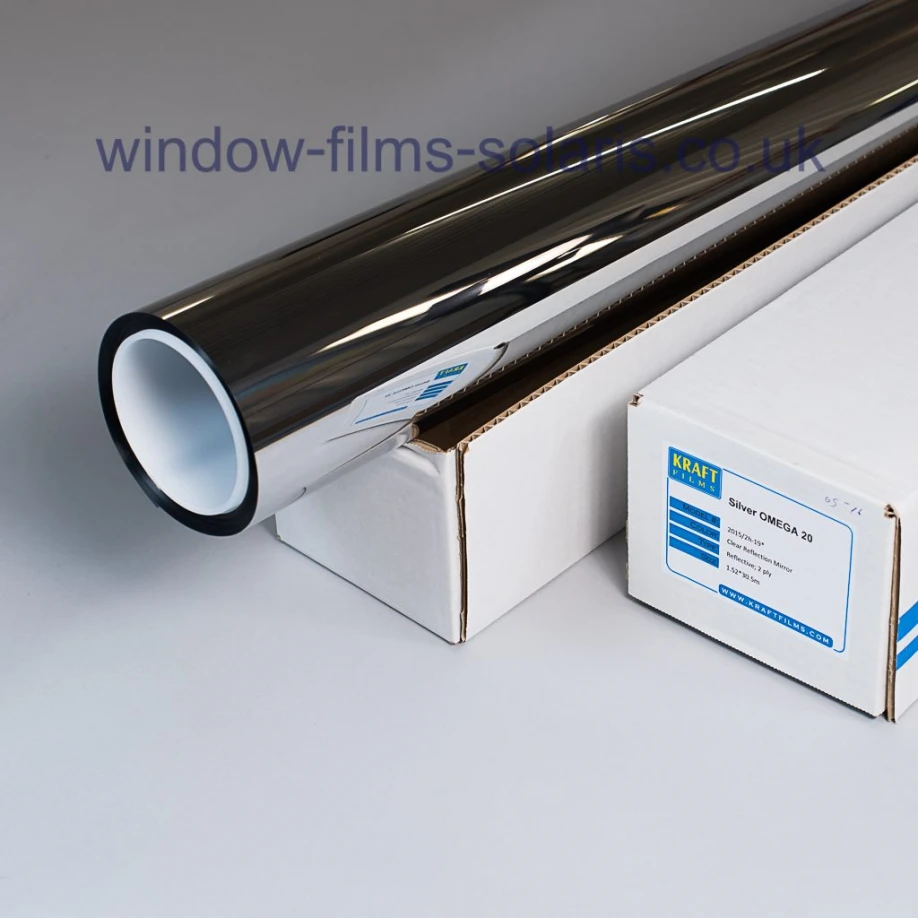 Roll of Silver Mirror Window Film Omg 20