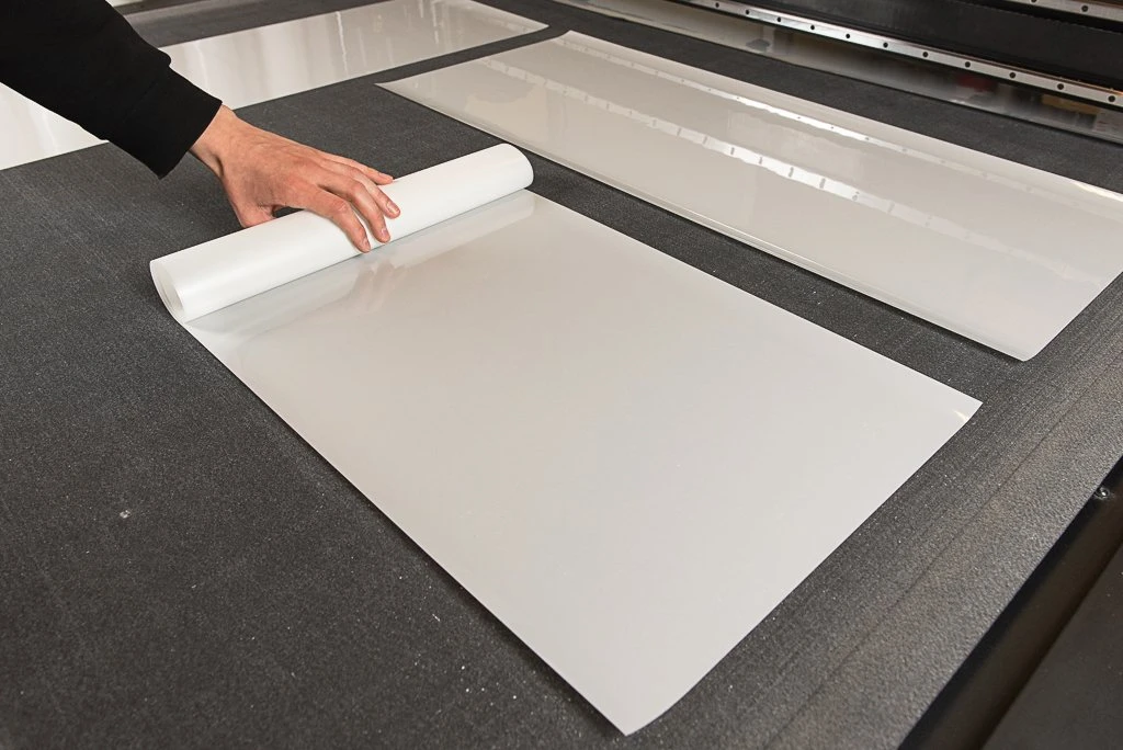Window film cut to size on a professional cutting plotter