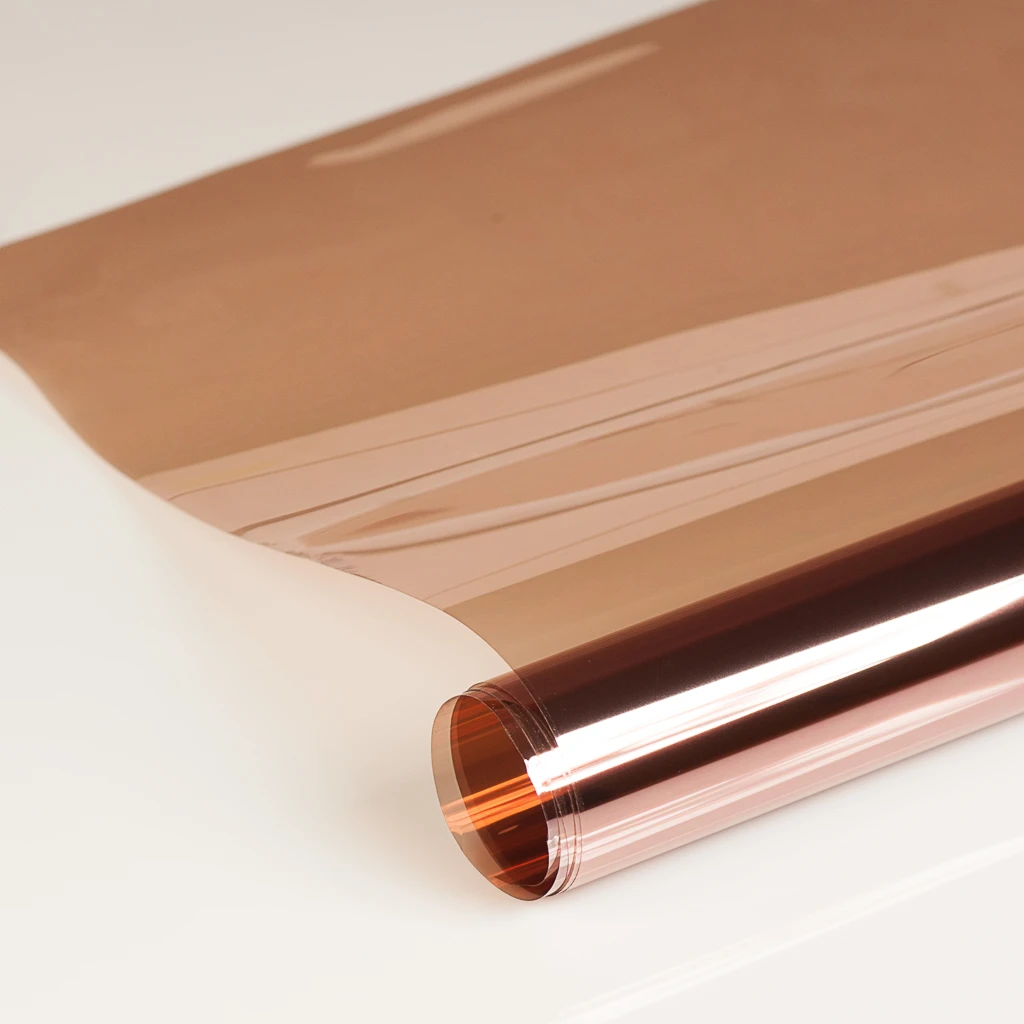Roll of bronze window tint film
