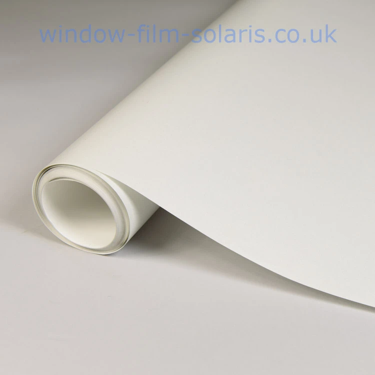 Frosted privacy glass film - frosted effect window film on an interior partition